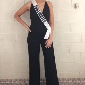 COPY - Reformation Patton Jumpsuit in Black